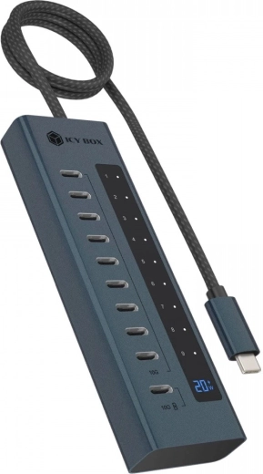 USB-C hub IB-HUB1450-C31, 10× USB-C Gen 2 με τροφοδοτικό