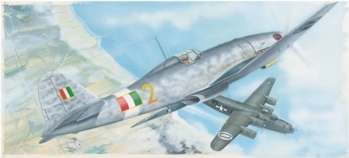 Πλαστικό μοντέλο αεροπλάνου Fiat G.55 1:48