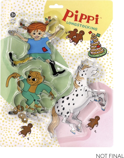 Pippi – σετ κουπ πατ για μπισκότα (3 τεμ.)