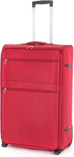 Ταξιδιωτική υφασμάτινη βαλίτσα TEX15 L 85 l κόκκινη με ροδάκια