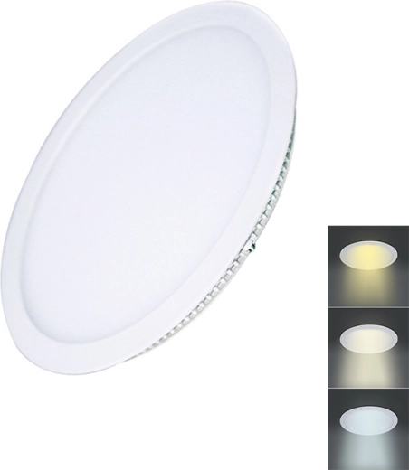 Solight στρογγυλό mini πάνελ LED για ψευδοροφή CCT 12 W