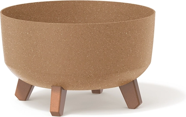 Γλάστρα σε ποδαράκια Gracia Low Eco Wood 23,5 cm – naturo