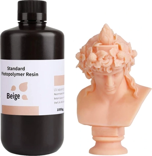 Φωτοπολυμερική ρητίνη ELEGOO Standard Resin 1.0 σε μπεζ χρώμα