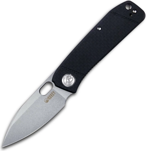 Σουγιάς τσέπης Kubey Hyde 7,5 cm, αμμοβολημένος, μαύρος, G10