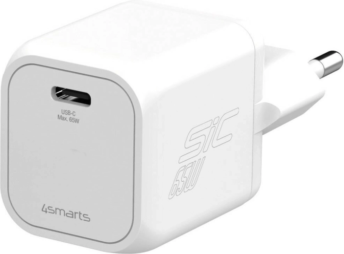 Φορτιστής ρεύματος 65 W PD SiC λευκός