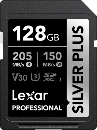 Κάρτα μνήμης Lexar Professional Silver Plus SDXC 128 GB