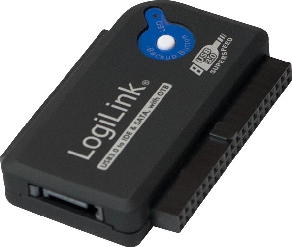 Αντάπτορας LogiLink USB 3.0 σε IDE/SATA με λειτουργία one-touch backup