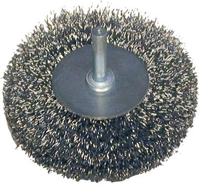 Κυκλική συρματόβουρτσα με άξονα 80 mm, σύρμα 0,3 mm, διπλής σειράς