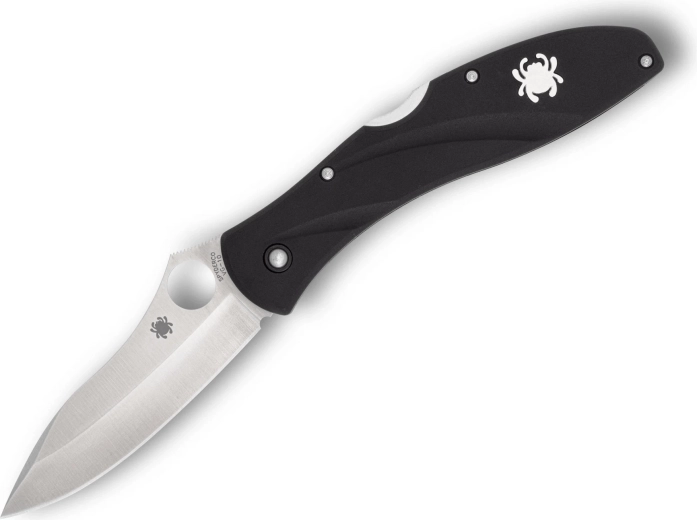 Spyderco Centofante 3 πτυσσόμενο μαχαίρι τσέπης 7,9 cm, σατινέ, μαύρο FRN