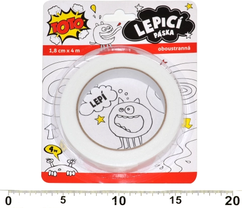 Διπλής όψης αυτοκόλλητη ταινία 18mm x 4m