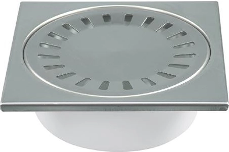 Δαπεδοστόμιο κάτω εξόδου PV DN 50/55 ανοξείδωτο