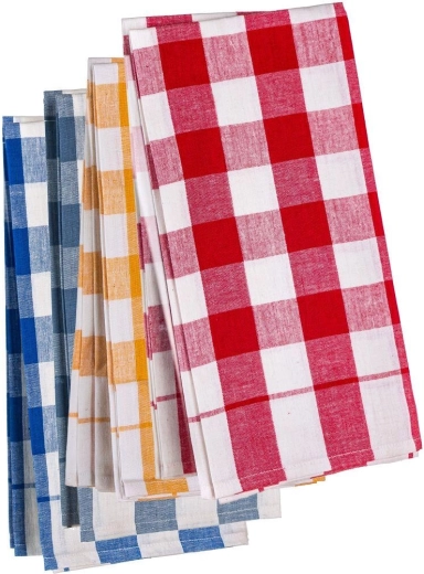 Κουζινόπανα Multi Check 50 × 70 cm, βαμβάκι, μίξη χρωμάτων (2 τεμ.)