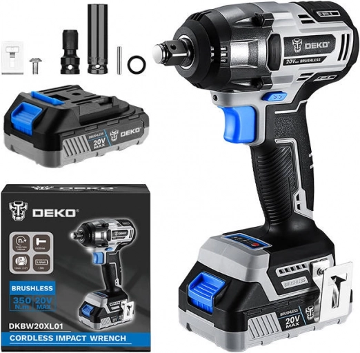 Ασύρματο κρουστικό κλειδί Deko Tools με μπαταρία 20V