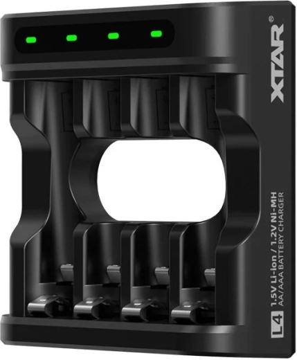 Φορτιστής συσσωρευτών XTAR L4 για Li-ion 1,5 V και Ni-MH AA/AAA