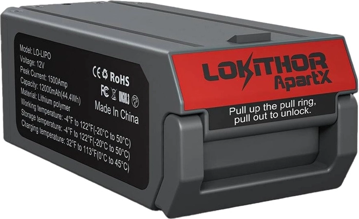 Lokithor LO-LIPO Μπαταρία LiPo 12 V 12 000 mAh (1500 A) για ApartX