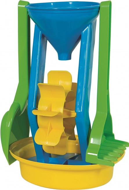 Σετ άμμου Androni με μύλο, ύψος 26 cm – Μπλε