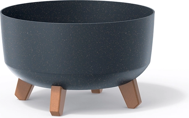 Γλάστρα Gracia Low Eco Wood 28,5 cm – ανθρακί