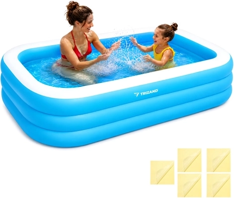 Trizand φουσκωτή οικογενειακή πισίνα 185 × 130 × 50 cm