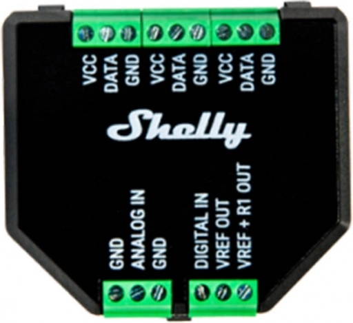 SHELLY plus add-on πρόσθετος προσαρμογέας αισθητήρα