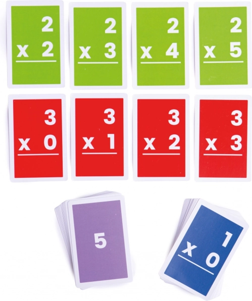 Bigjigs Toys καρτέλες για προπαίδεια 1–6