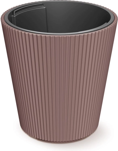 Γλάστρα με εσωτερικό ένθετο Milly 29,9 cm marsala