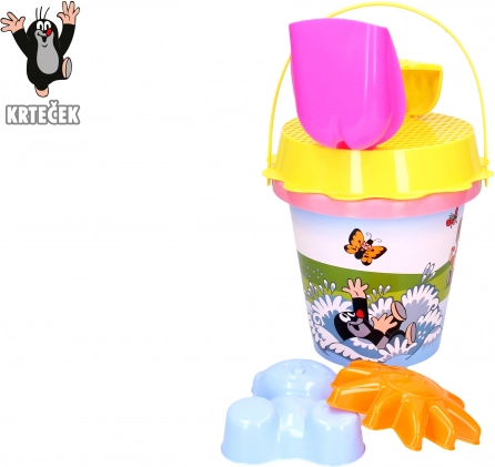 Σετ άμμου με θέμα KRTEČEK 1,5 l – ροζ