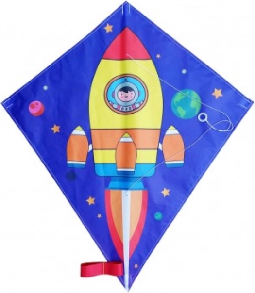 Ιπτάμενος χαρταετός Διαστημικός πύραυλος 70x60 cm