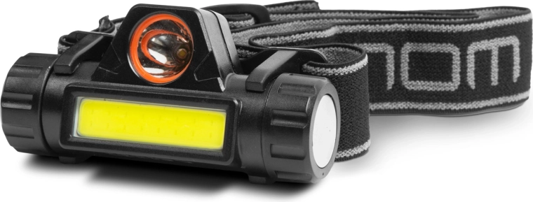 Επαναφορτιζόμενος φακός κεφαλής COB και SMD LED