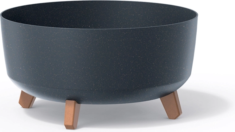 Γλάστρα Gracia Low Eco Wood 38 cm – ανθρακί