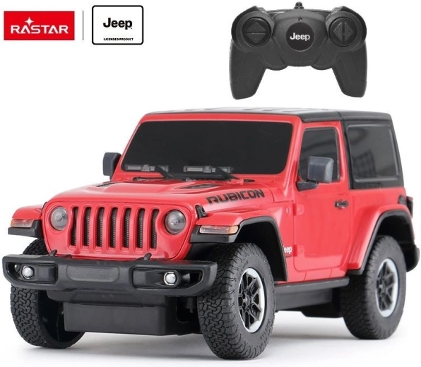 Rastar Jeep Wrangler JL Rubicon τηλεκατευθυνόμενο αυτοκίνητο (RC) 1:24 κόκκινο - 1 τεμάχιο