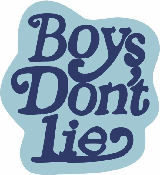 Μαλακό διακοσμητικό χαλί Boy's don't lie 80 × 80 cm μπλε