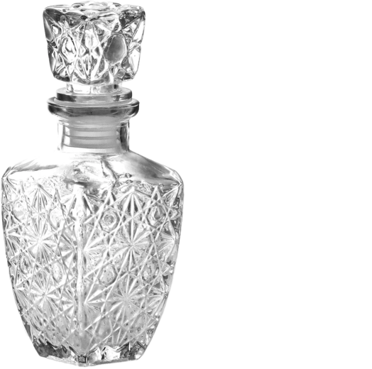 Γυάλινη καράφα 250 ml με πώμα
