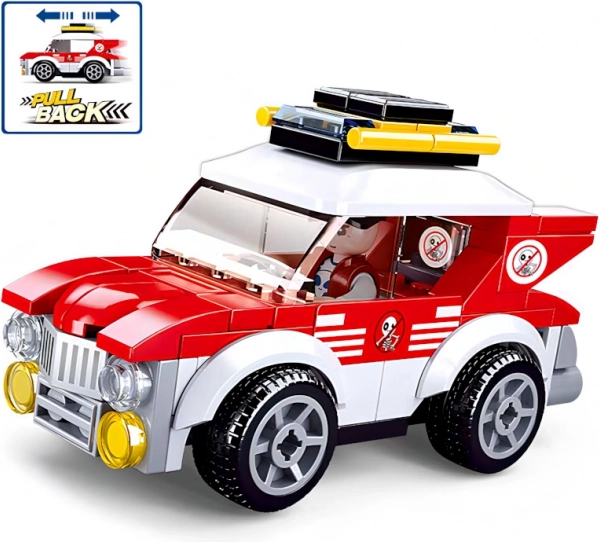 Sluban Town αγωνιστικό αυτοκινητάκι – κουρδιστή κατασκευαστική σειρά