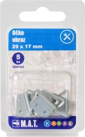 Θηλιά κάδρου 29 × 17 mm, γαλβανισμένη (5 τεμ.)