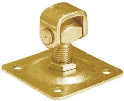 Ρυθμιζόμενος μεντεσές για βίδωμα M20 × 100 mm, κίτρινος γαλβανιζέ