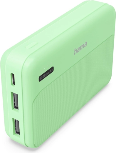 Hama Power Pack Pocket 10 powerbank 10 000 mAh, 2× USB-A, πράσινο