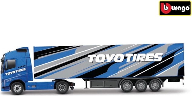 Bburago Volvo FH16 Globetrotter 750 XXL με ρυμουλκούμενο Toyo Tires 1:43