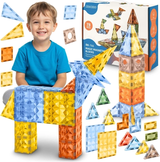 Μαγνητικά κατασκευαστικά Ricokids XL 70+ τεμάχια