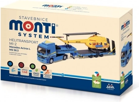 Σετ κατασκευής Helitransport MI-2 Mercedes Actros L 1:48