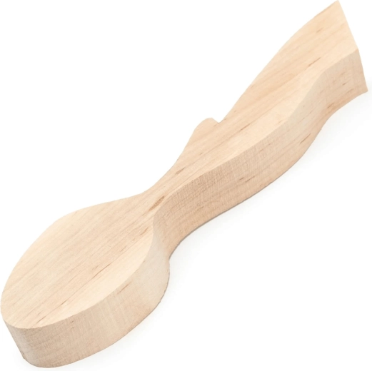BeaverCraft ημιέτοιμο τεμάχιο για σκάλισμα κουταλιού – σχήμα φύλλου από σκλήθρα