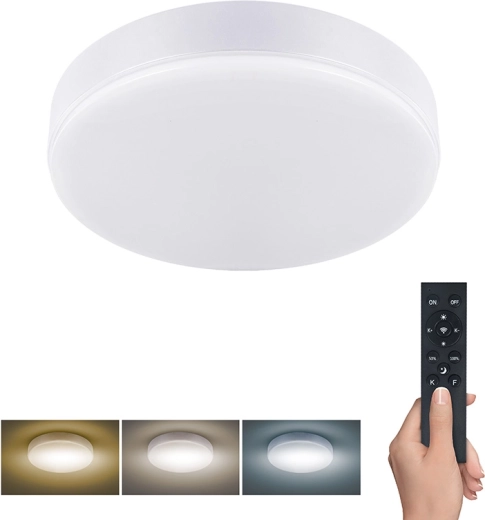 Solight φωτιστικό LED Lecce με τηλεχειριστήριο 36 W 30 cm λευκό