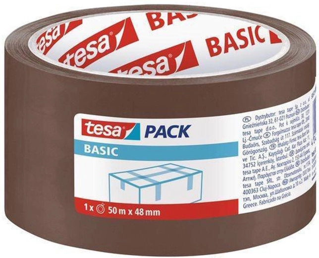 Ταινία συσκευασίας 48 mm × 50 m καφέ Tesa