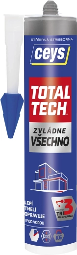 Καθολική κόλλα και σφραγιστικό 290 ml CEYS Total Tech ασημί