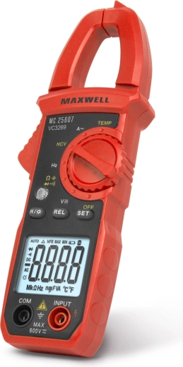 Πολύμετρο με δαγκάνα MAXWELL AC 400 A με αυτόματη επιλογή κλίμακας