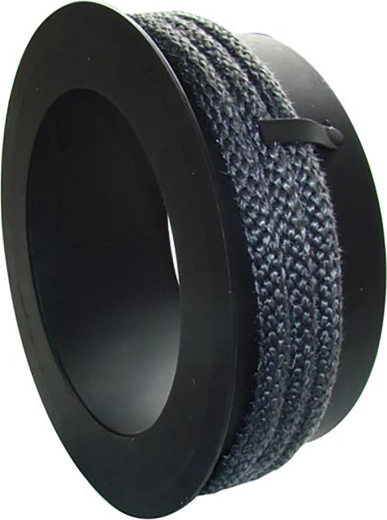 Καπναγωγική μείωση για καμινάδα 160/120 mm με κορδόνι στεγανοποίησης, μαύρη