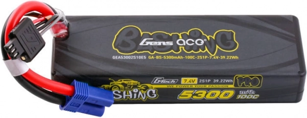 Μπαταρία LiPo Gens Ace G‑Tech 5300 mAh 7,4 V 100C 2S με σύνδεσμο EC5