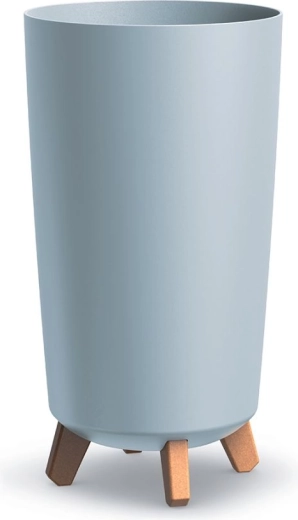 Γλάστρα Gracia Tubus Slim 24 cm ανοιχτό γκρι