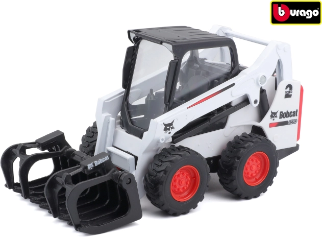 Bburago Farmland φορτωτής Bobcat με αρπάγη 10 cm