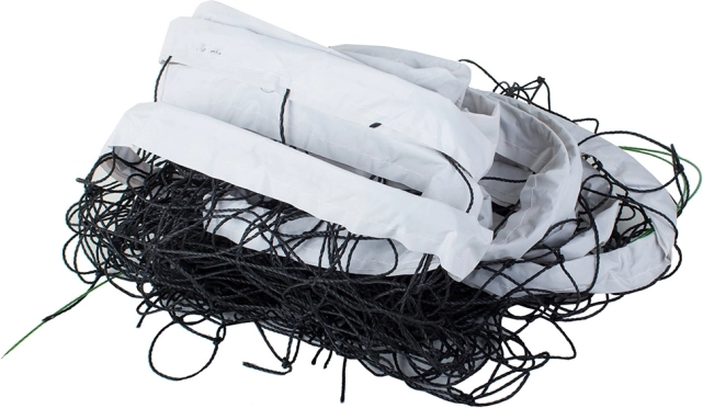 Δίχτυ βόλεϊ 9,5 × 1 m με συρματόσχοινο τάνυσης και τσάντα μεταφοράς