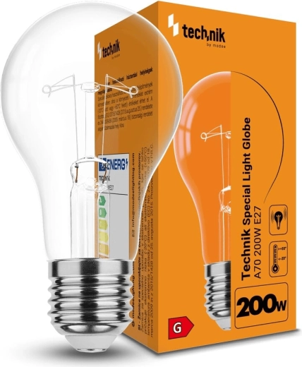 Ειδική λάμπα A70 200 W E27 θερμό λευκό
